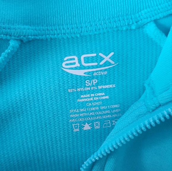 Turquoise gym jacket - Picture 3 of 4